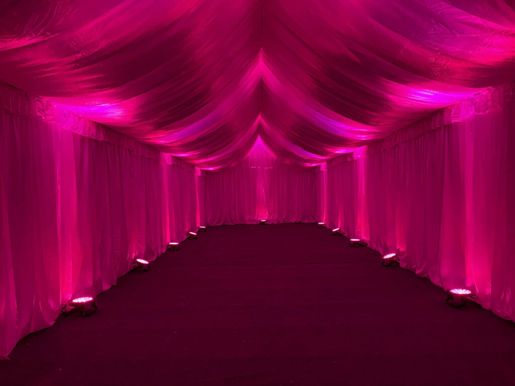 What Lighting Options do I have in a Marquee?