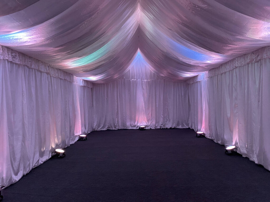 What Lighting Options do I have in a Marquee?