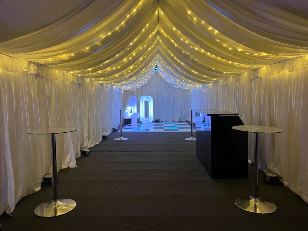 What Lighting Options do I have in a Marquee?