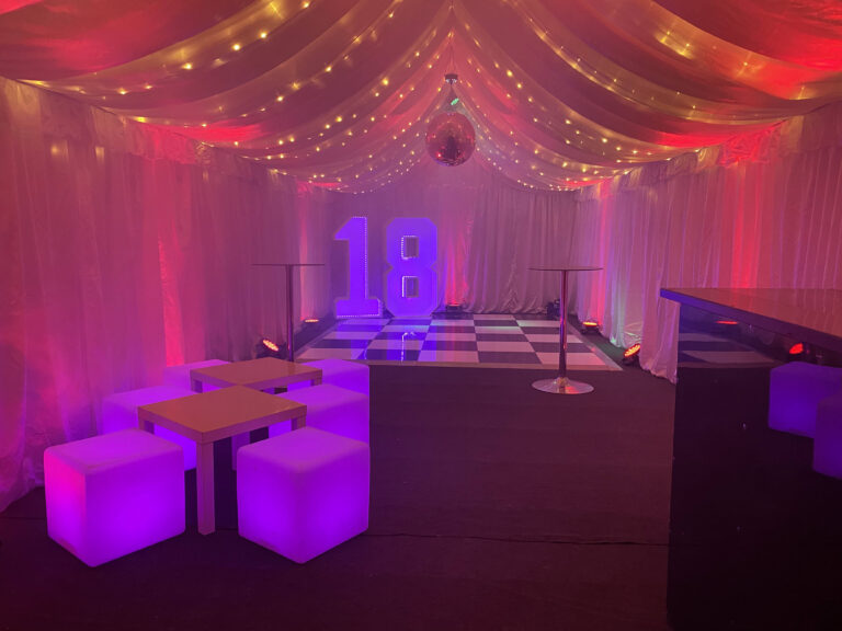 Marquee Hire for 18th Birthday Parties - Party in your Garden Marquee