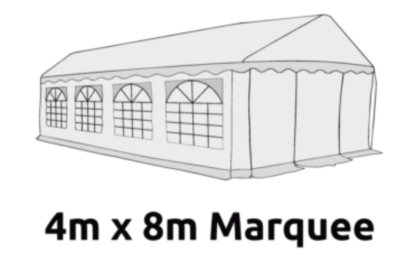 4m x 8m Marquee