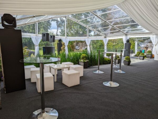 ADD 4x Glass Poseur Tables +£80 - Image 7